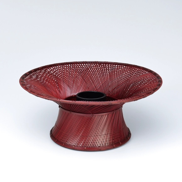Flower Basket Made in Takaori Line Construction Method "Breeze Caused by Flapping Wings"