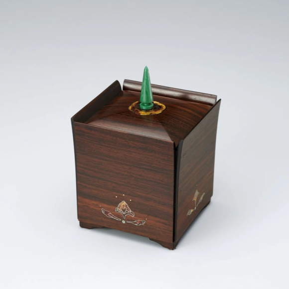 重箱　黒柿　象嵌 黒柿拭漆象嵌十二角箱(菅生 均)｜ギャラリージャパン