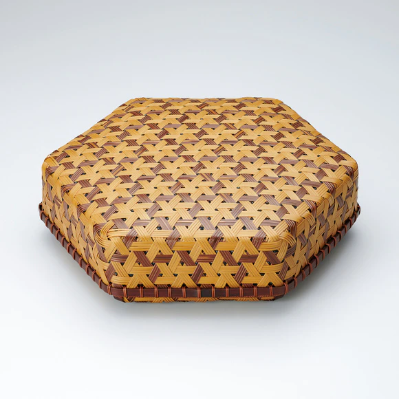 Box of Smoked Bamboo in Clematis Weave "Song of the Wind"