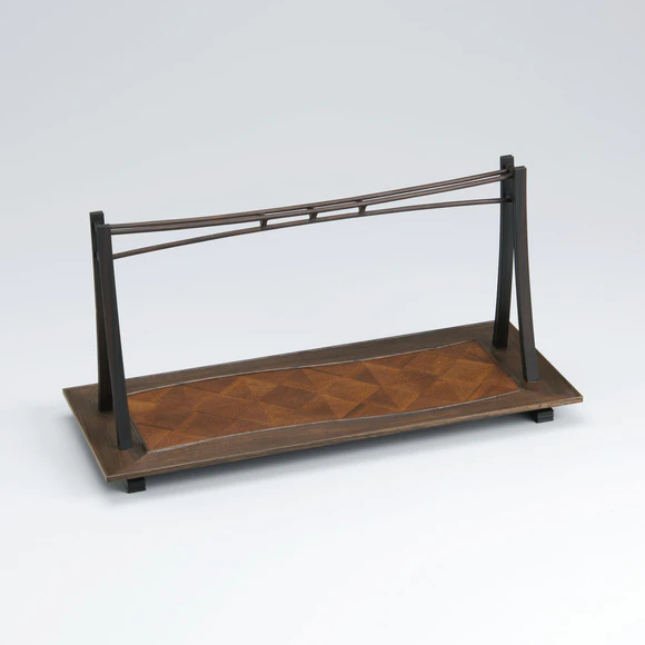 Jindai Zelcova Wood Tray with Handle "Twilight"