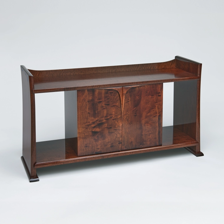 photo Shelf of Horse Chestnut and Walnut Wood