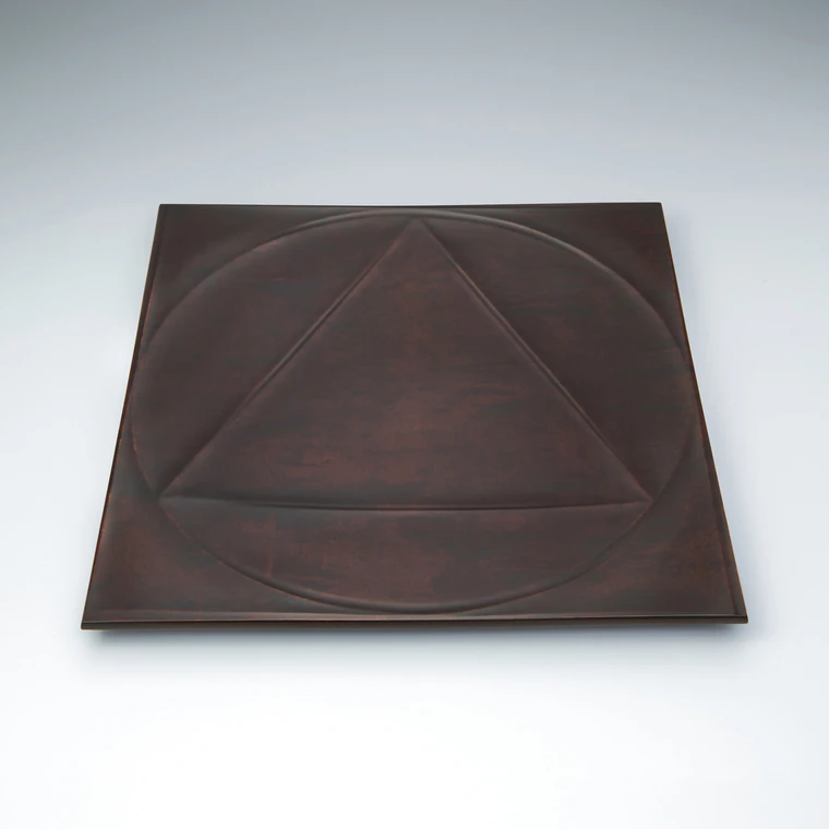 photo Tray of Maple Wood Finished in Wiped Urushi