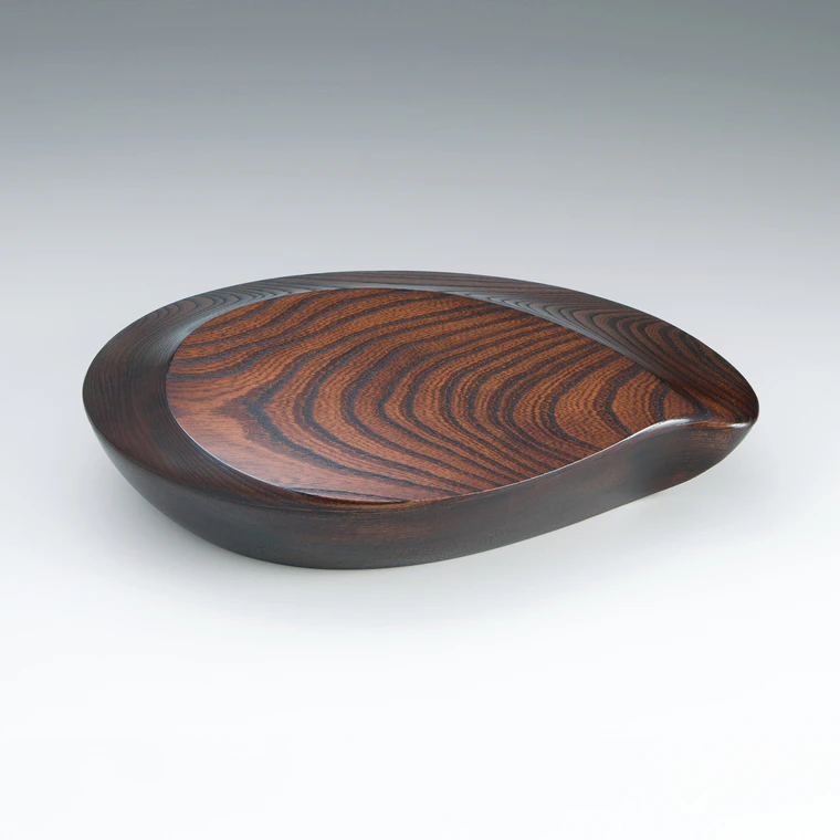 photo Box of Zelkova Wood Finished in Wiped Urushi