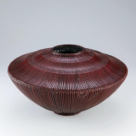 Flower Basket Made in Takaori Line Construction Method "Clear Spring"