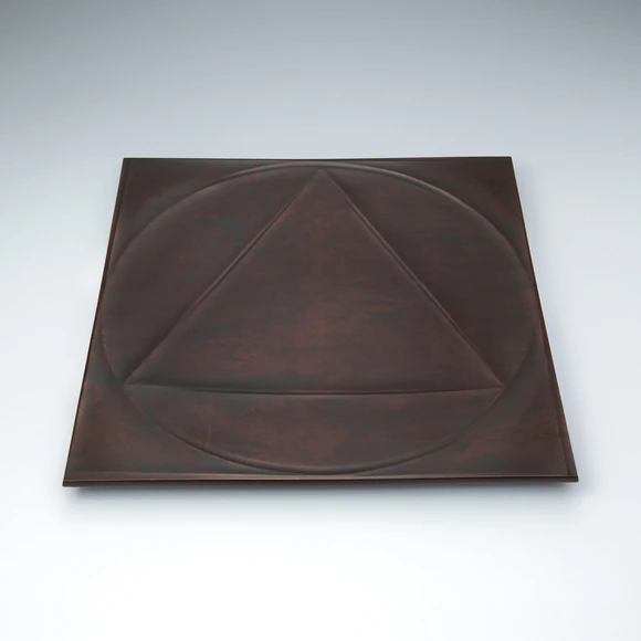 Tray of Maple Wood Finished in Wiped Urushi