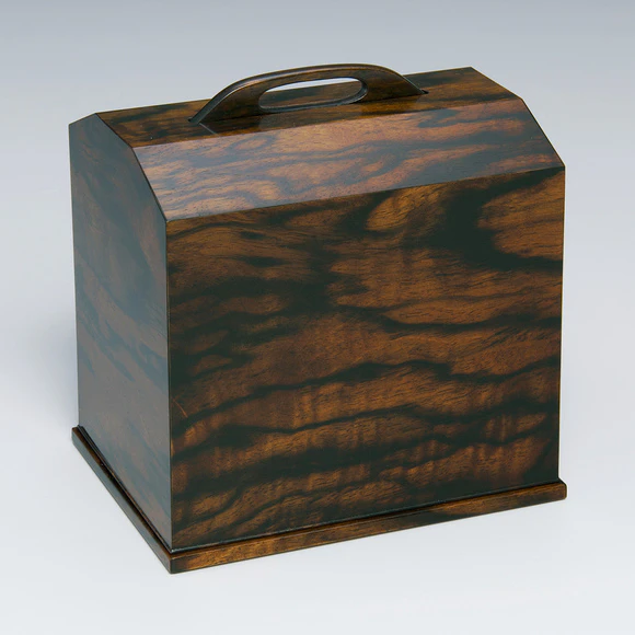 Seal Box of Black Persimmon Wood 