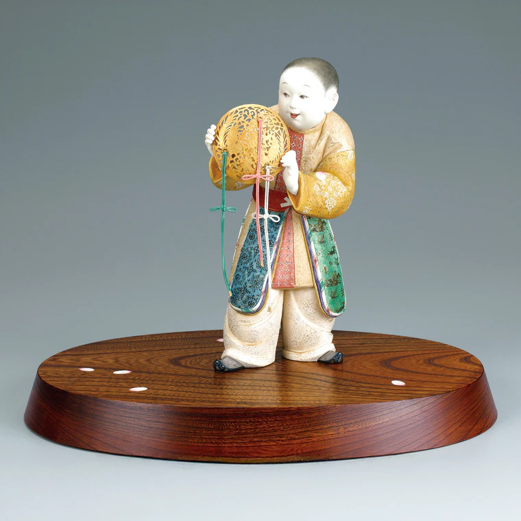 photo Ceramic Sculpture with Polychromy "The Day the Flowers Fall"