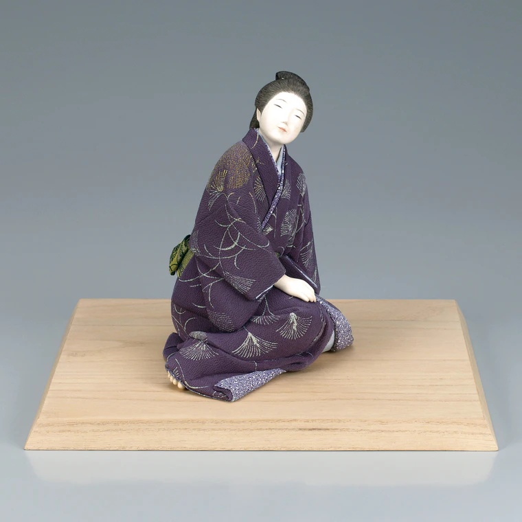 photo Formed with Tōso and Covered with Cloth in Kimekomi Method "Moon"