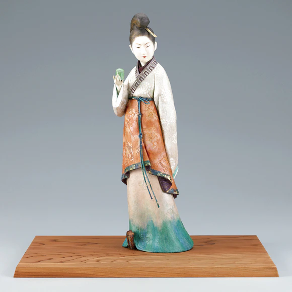 桐塑布紙貼「蟋蟀聴宴」