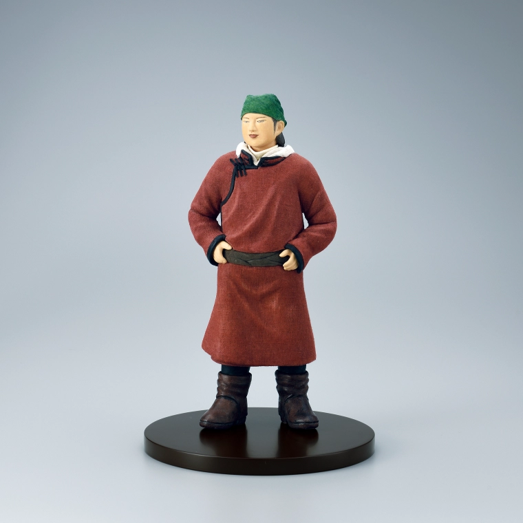 photo 木彫木目込胡粉「草原」