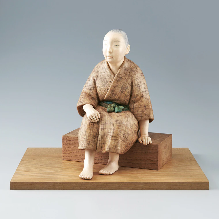 photo Formed with Tōso Over Wooden Core and Covered with Cloth and Paper "Kojitsu (Good Day)"