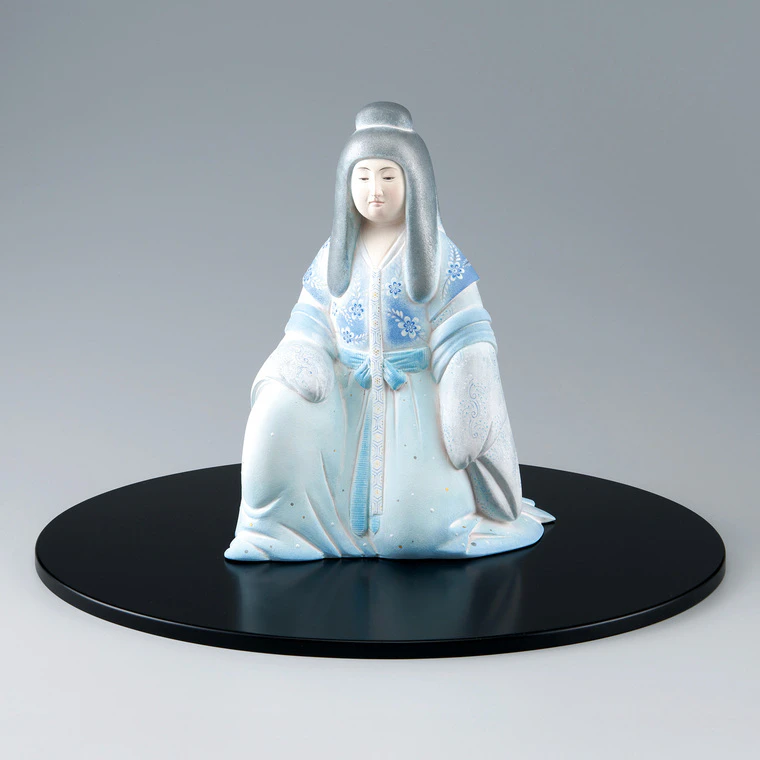 photo Ceramic Sculpture with Polychromy "Suisei (Water Spirit)"