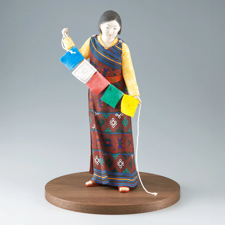 photo Ceramic Sculpture with Polychromy "With All My Heart"