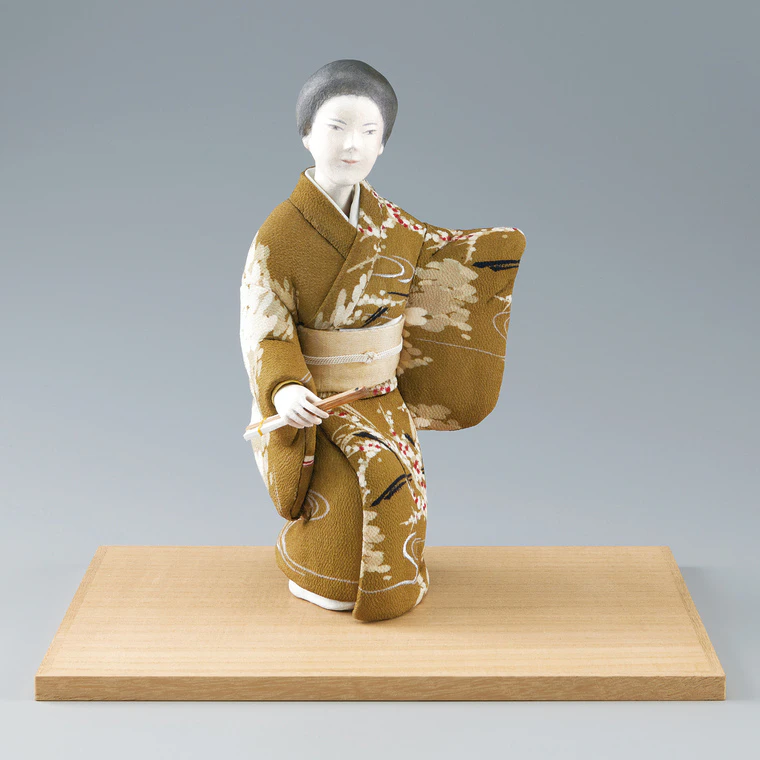 photo Formed with Tōso and Covered with Cloth in Kimekomi Method "Red Plum"