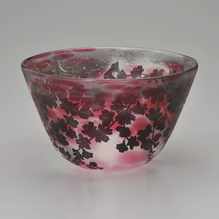 photo Glass Bowl "Oborozukiyo"