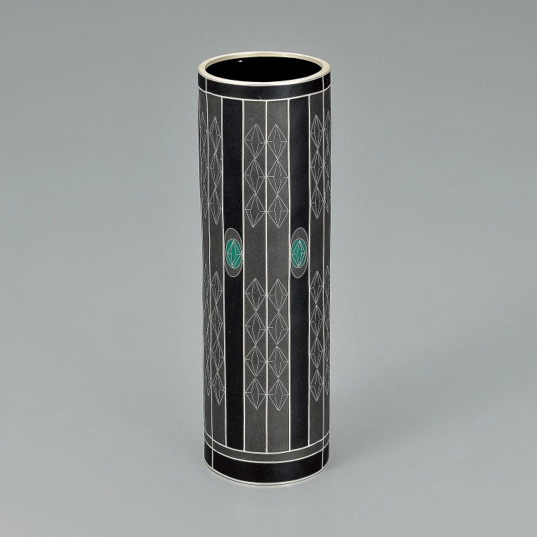 photo Brazed cloisonné enamel flower vase