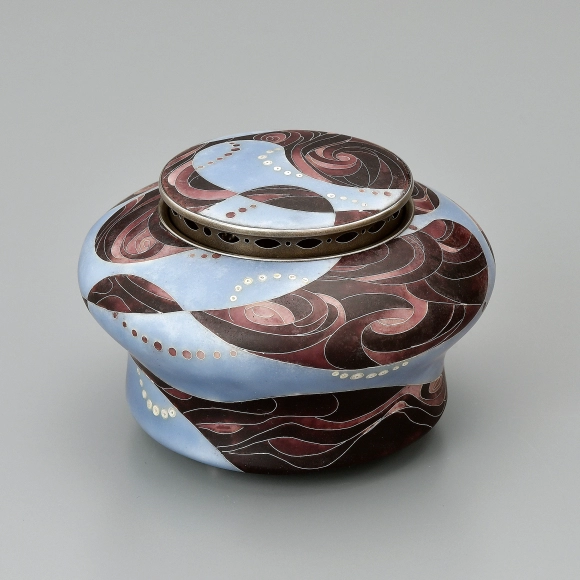 Wired Cloisonne Incense Burner "Whirlpool"