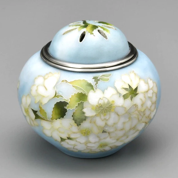 有線七宝香炉「花衣」