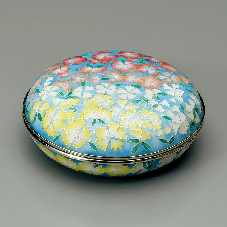 photo Cloisonne Covered Vessel "Smell of Spring"