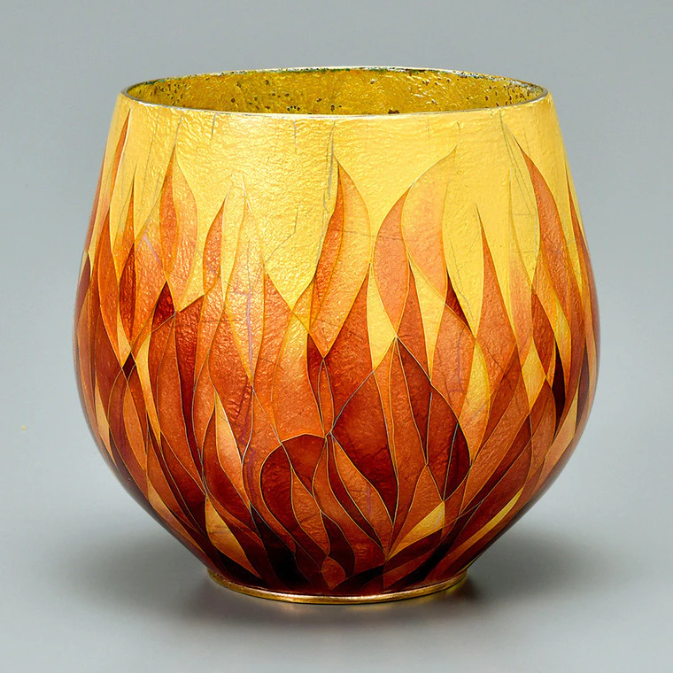 photo Cloisonne bowl "Flame"
