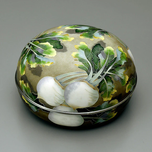 Cloisonne Covered Vessel 