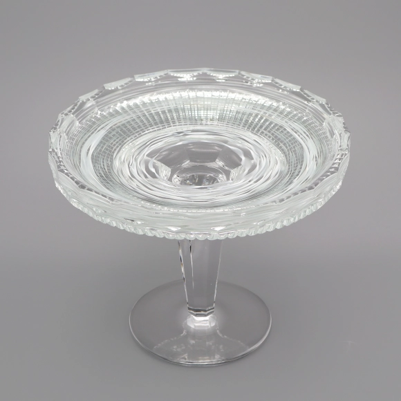 Glass High-footed Tray “Oribana (Woven Flower)”