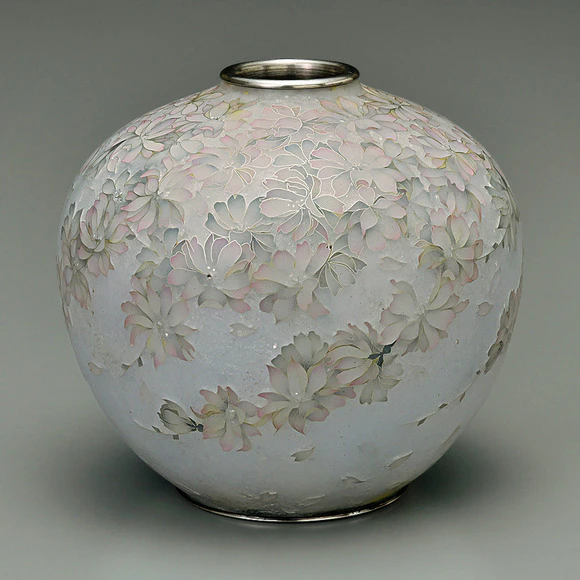 Cloisonne flower Vessel 