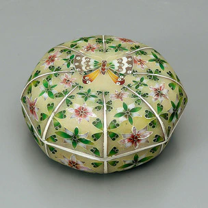 Wired Cloisonné Incense Container "Light of Spring"
