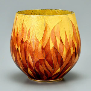 Cloisonne bowl "Flame"