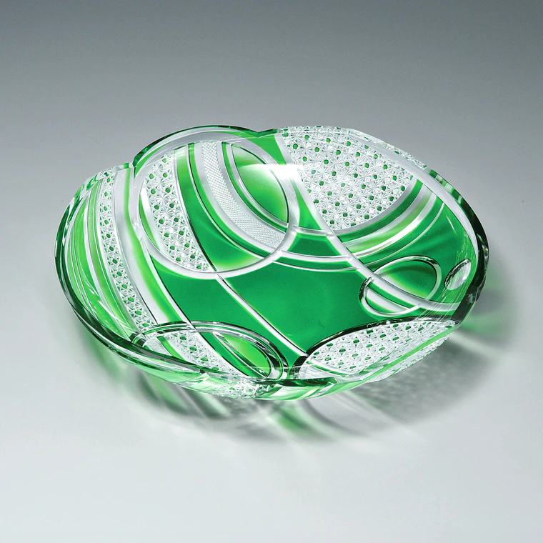 photo 被硝子切子皿「相生橋から」