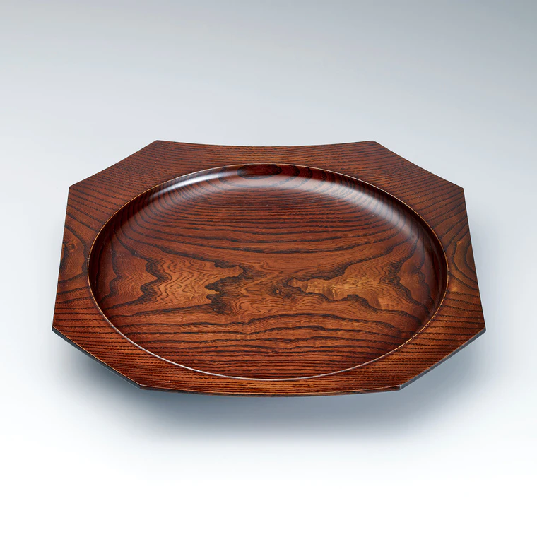 photo 黄蘗拭漆八角丸盛器