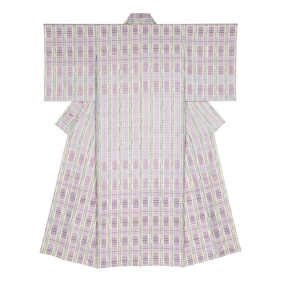 Plant Dyed Kimono of Dōton Weave 