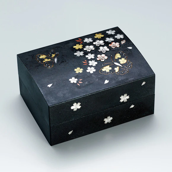 Small Iron Box with Inlay "Spring"