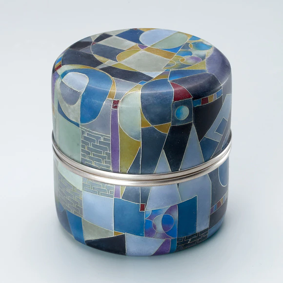 Wired Cloisonne Tea Caddy "Way Home"