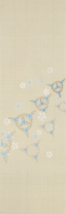 刺繡帯「瑠璃唐綿」