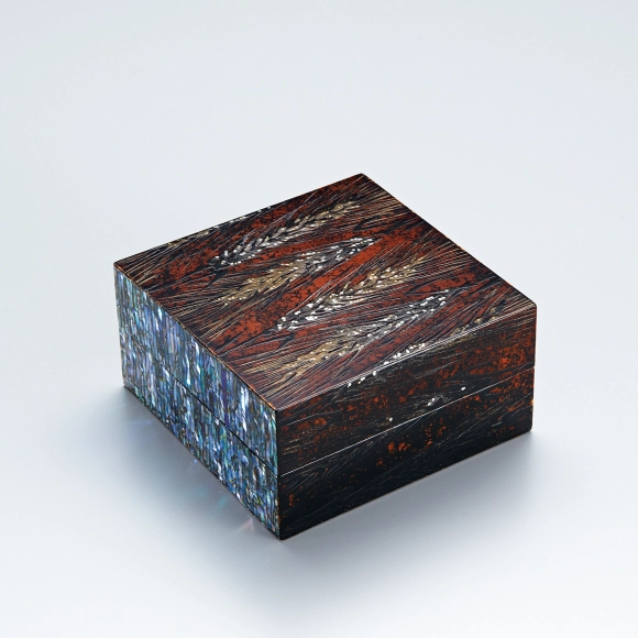 乾漆蒔絵漆箱「畔道」(須藤 靖典)｜ギャラリージャパン