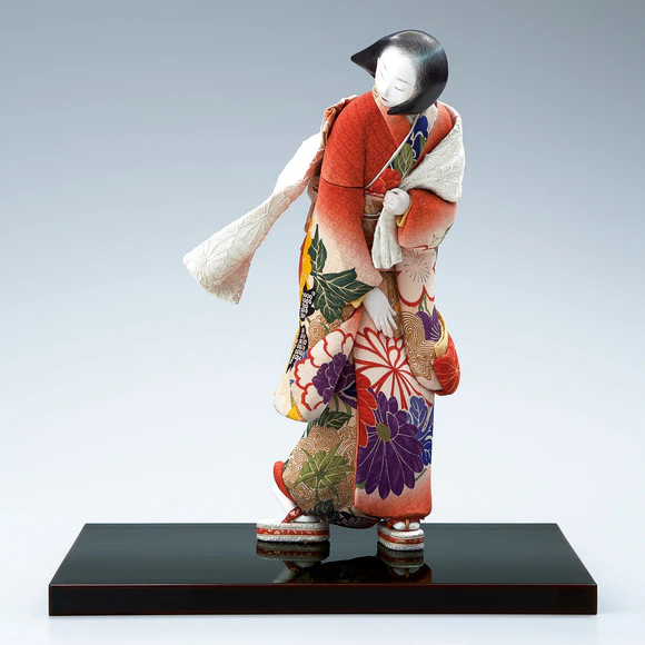 木芯桐塑木目込「春一番」