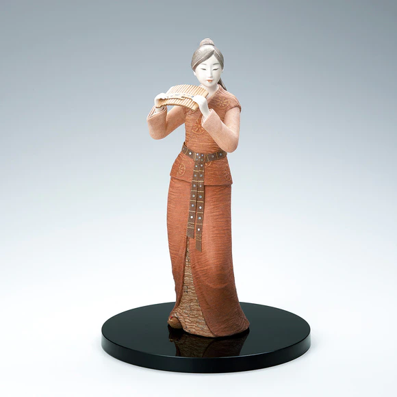 Wood Sculpture Covered with Cloth and Polychromied  "Dawn"