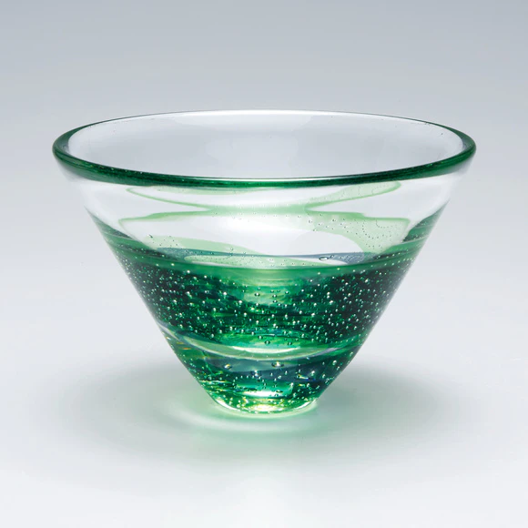宙吹き花器「輪」