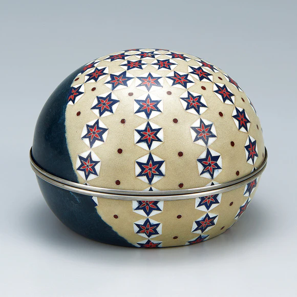 Cloisonne Covered Vessel "Mark"