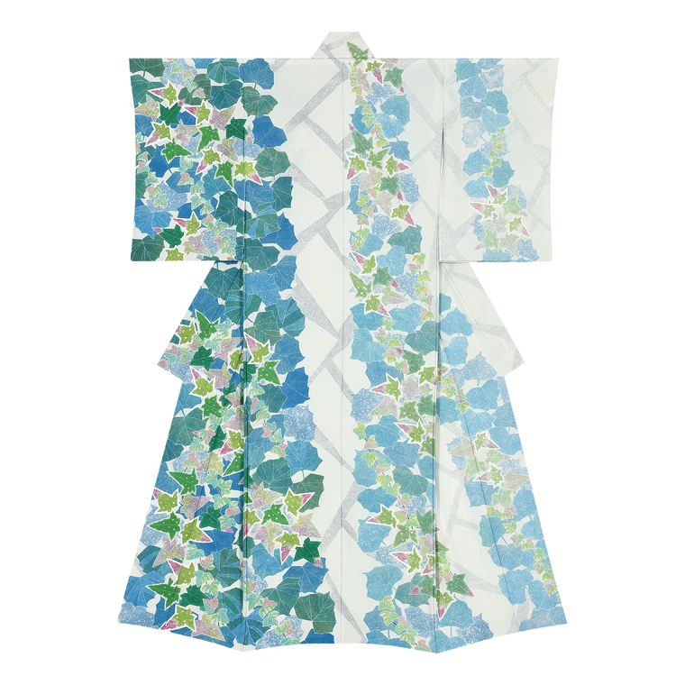 photo Kimono with Design in Yūzen Dyeing "Early Spring"