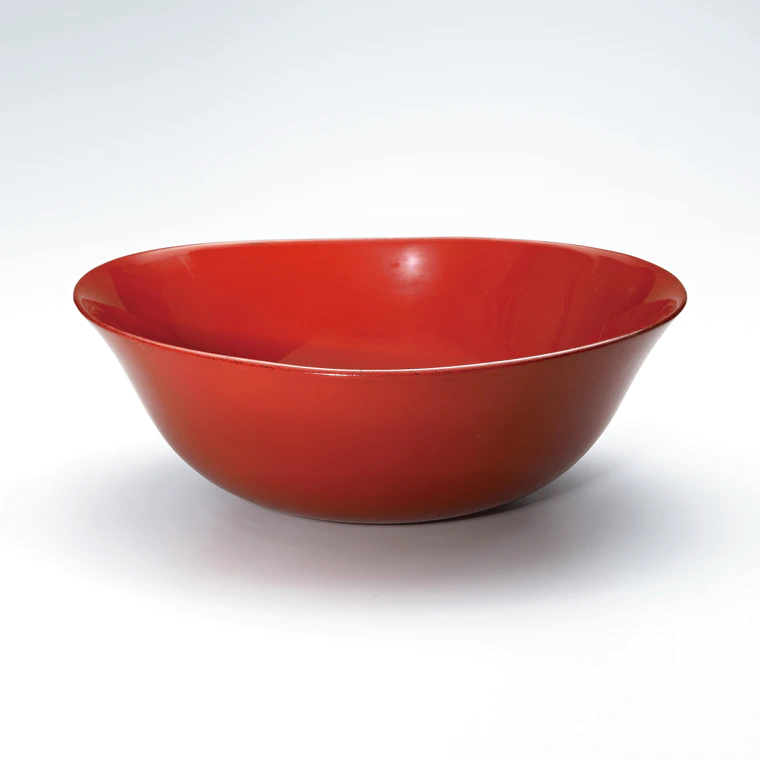 photo Kanshitsu Bowl with Red Urushi