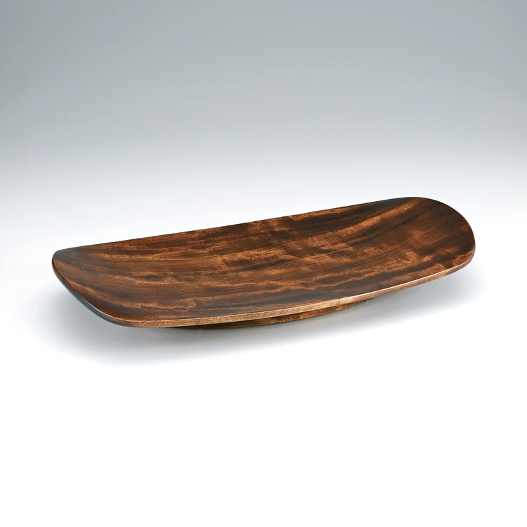 photo Food Vessel of Horse Chestnut Wood Finished in Wiped Urushi