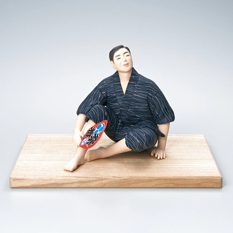 photo Formed with Tōso and Covered with Cloth in Kimekomi Method "Festival Music"