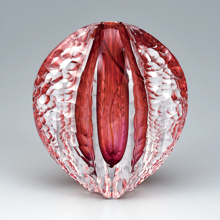 photo 硝子花器「湖陽」