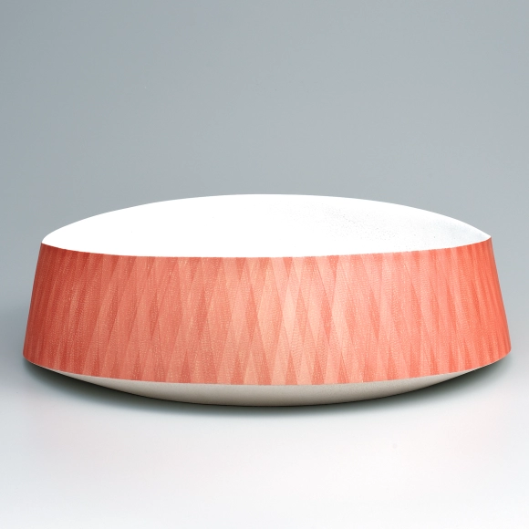 Bowl with Red Woven Patterns