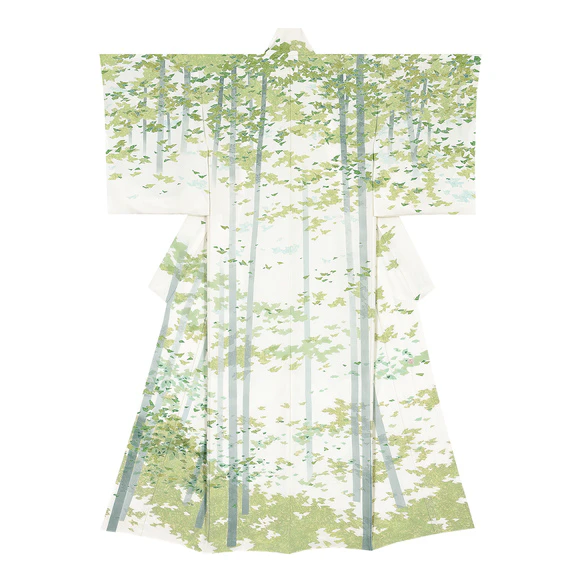 Formal Kimono with Design in Yūzen Dyeing "Breeze"