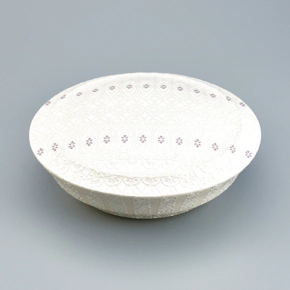 Pottery Box with Colored Clay and Katazome (Stencil Dyeing)