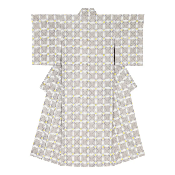 Kimono of Tsumugi "Flowers on the Water"