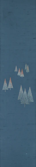 Obi Sash with Embroidery "Afterglow"